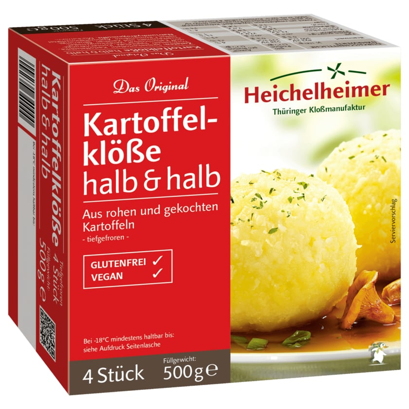 Heichelheimer Klöße Halb&Halb 4 Stück, 500g